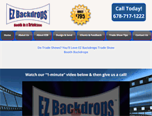 Tablet Screenshot of ezbackdrops.com